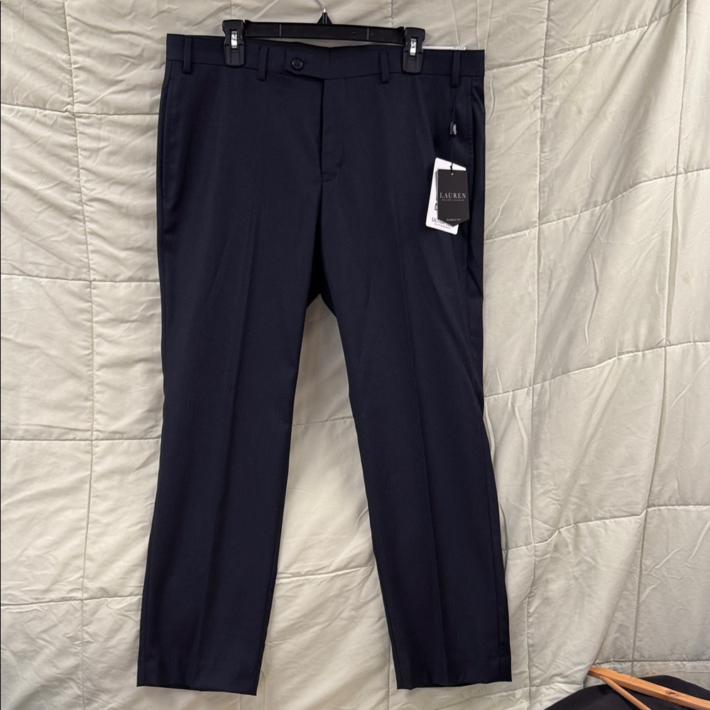 Lauren Ralph Lauren Men's Navy Dress Pants